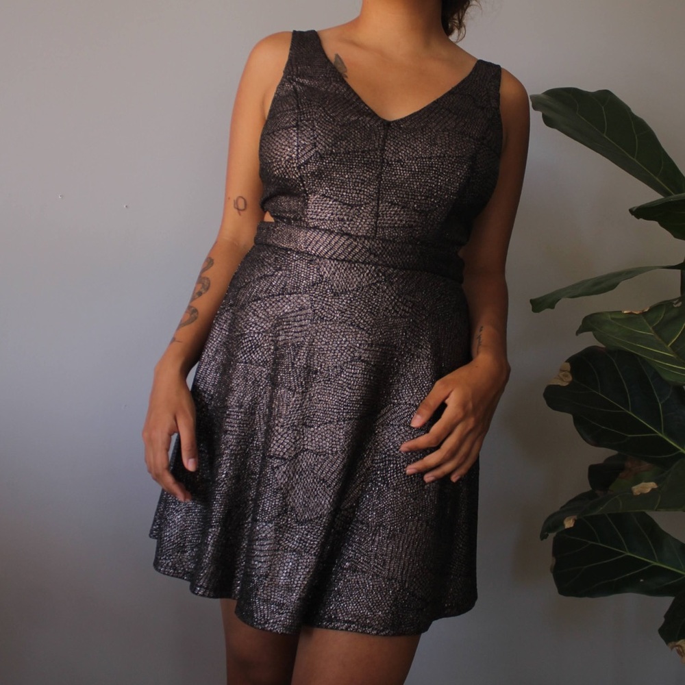 Snake print dress